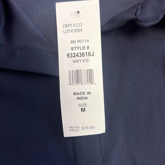 MSK Navy Sleeveless Dress with Grommets - M - Dresses NWT $59 - Picture 10 of 10